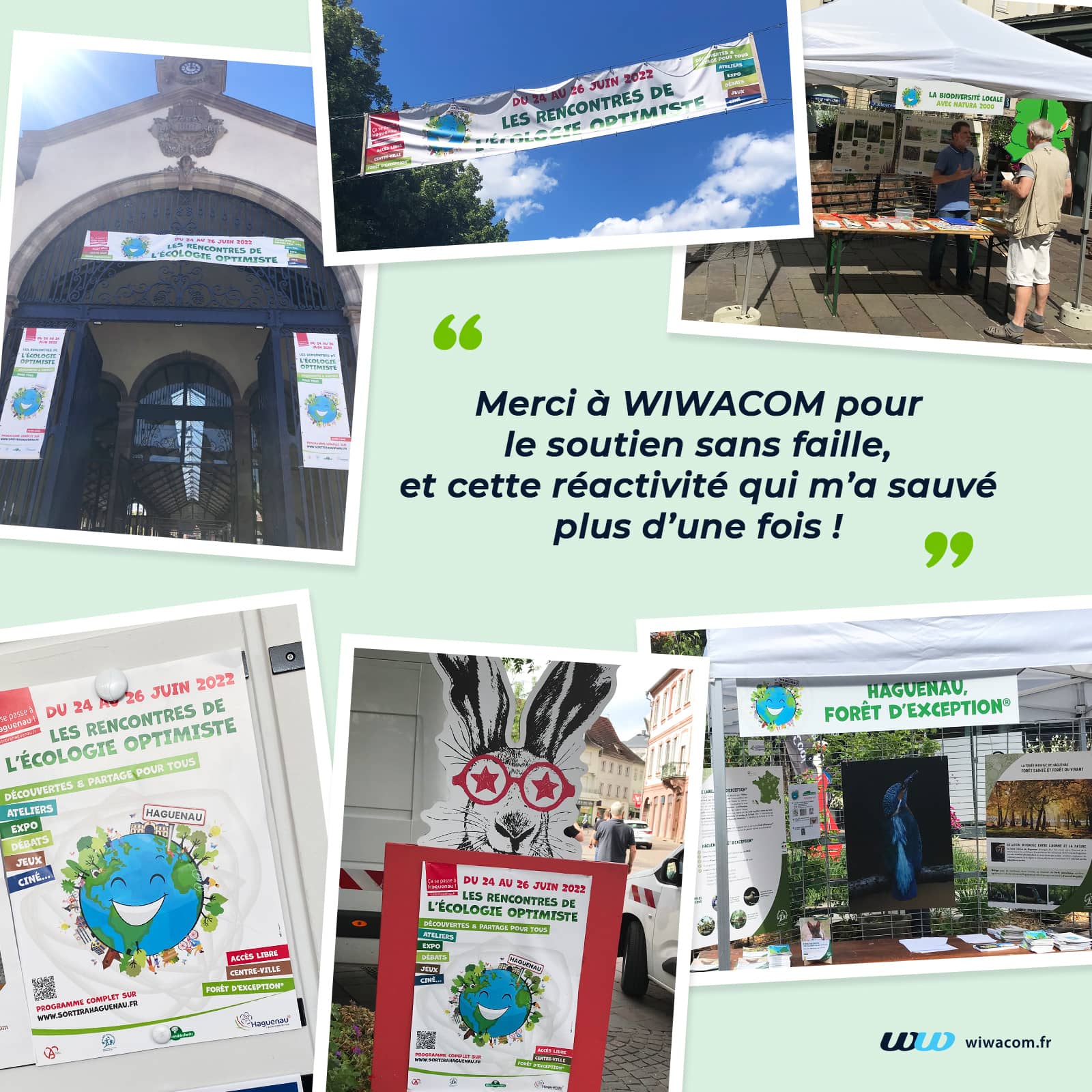 Affichage publicitaire Les rencontres de l'écologie optimiste Haguenau