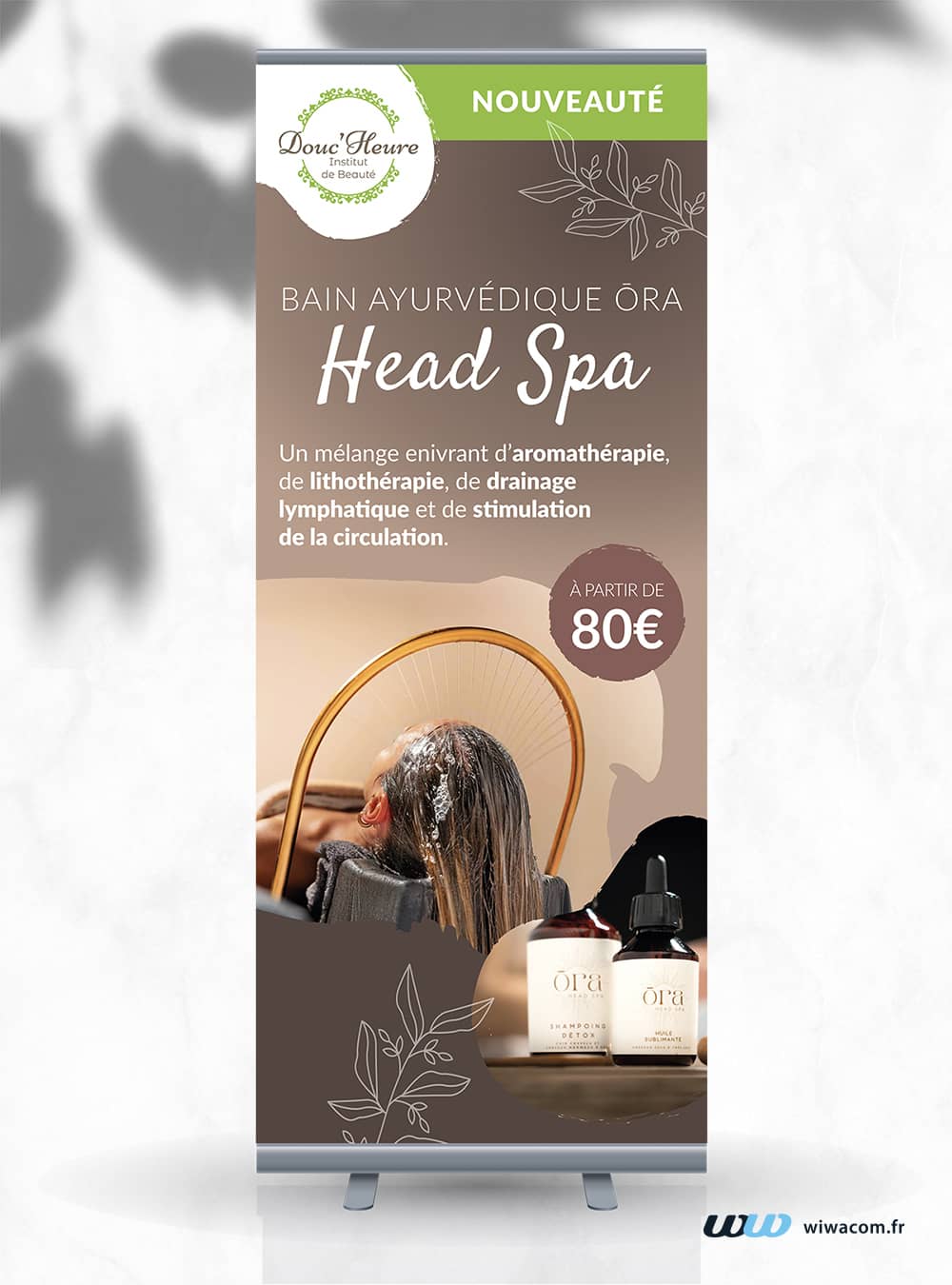 Roll-up pour Institut de beauté Douc'Heure