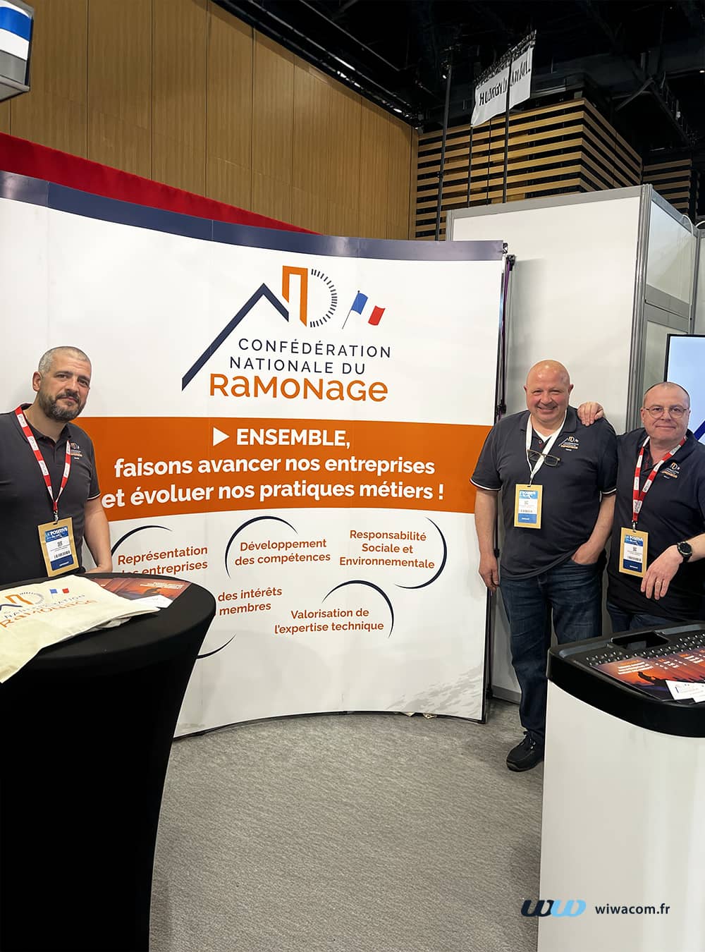 Stand pour Confédération Nationale du Ramonage