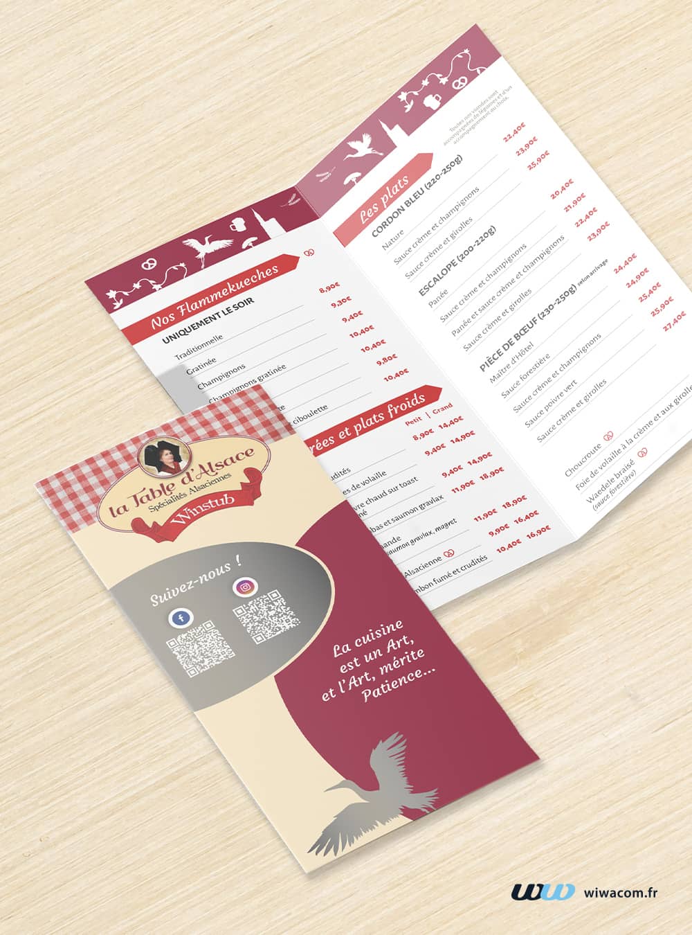 Carte pour la Table d'Alsace