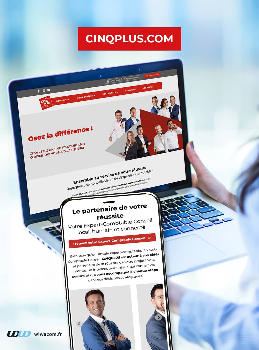 Refonte site web cinqplus.com