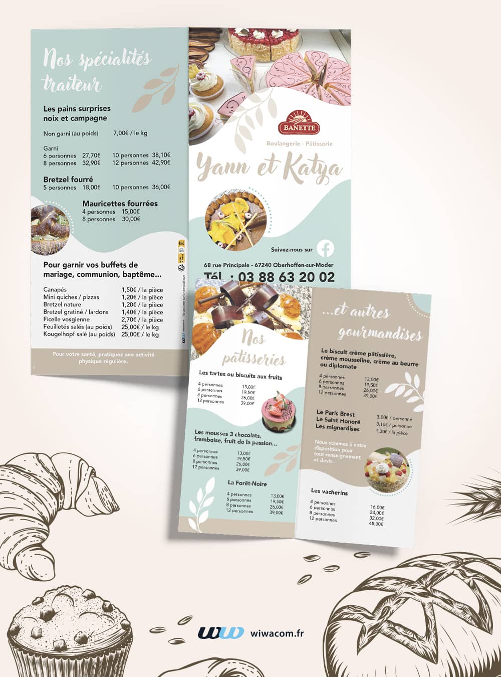 Dépliant Yann et Katya