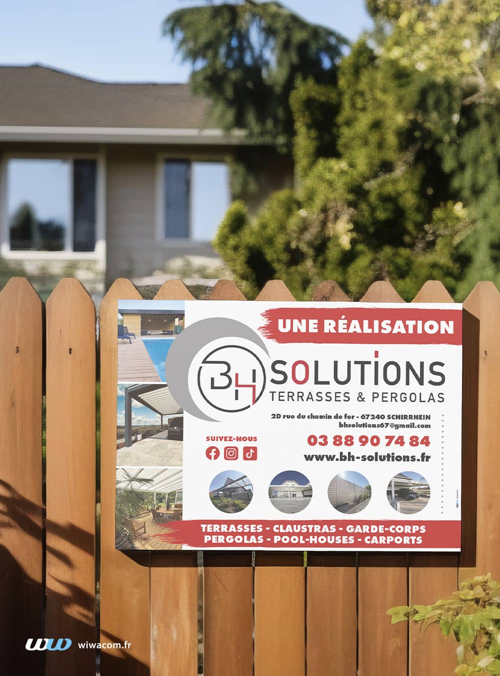 Panneau d'affichage BH Solutions