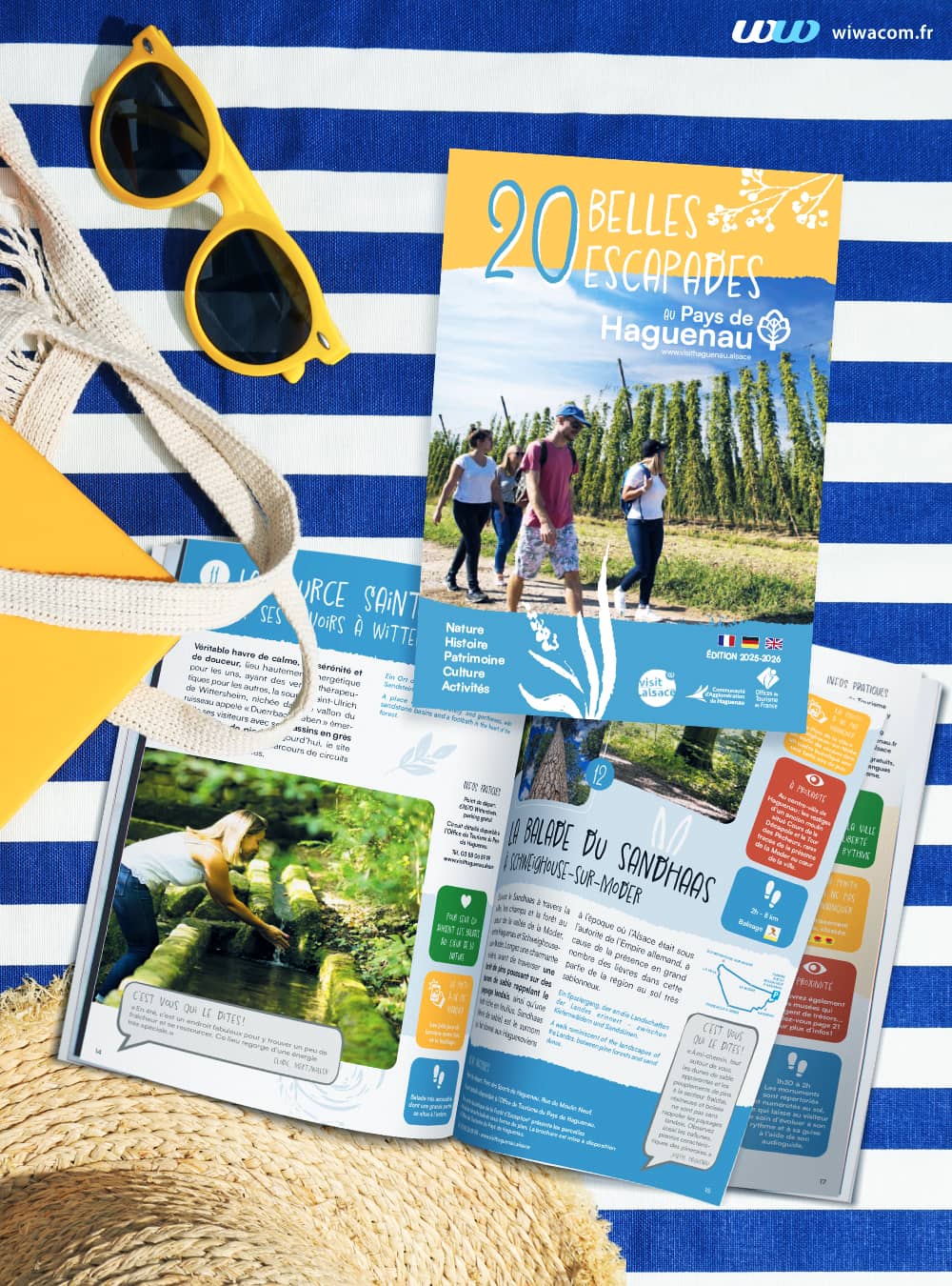 Brochures escapades pour l'Office de tourisme de Haguenau