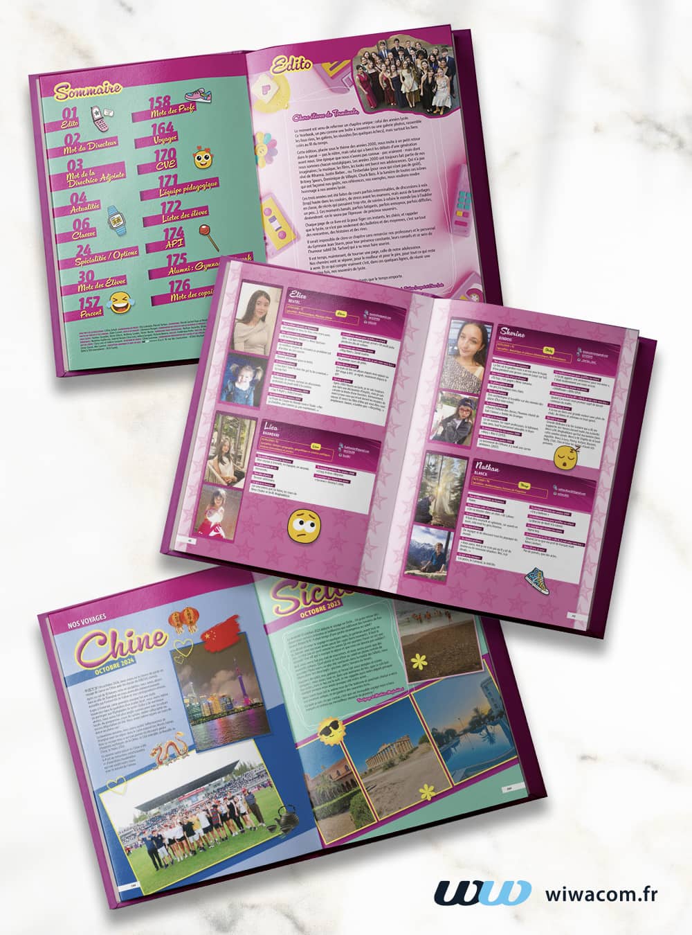 Création Yearbook pour le Gymnase Jean Sturm