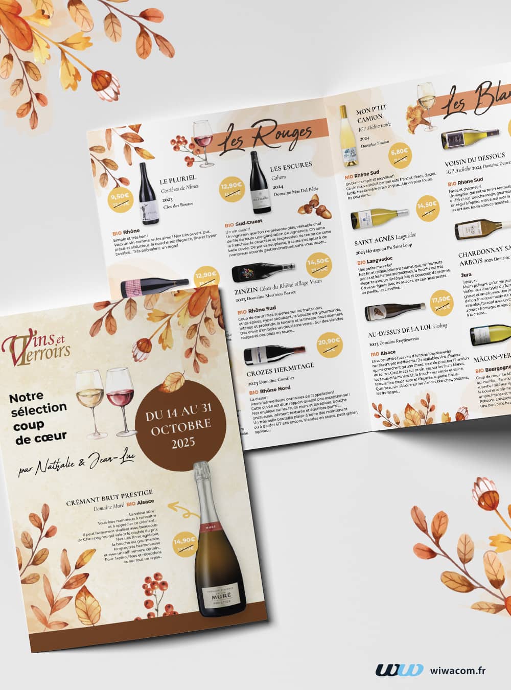Dépliant Automne pour Vins et Terroirs