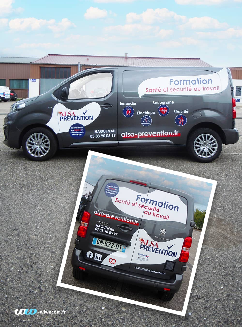 Marquage véhicule pour Alsa Prévention