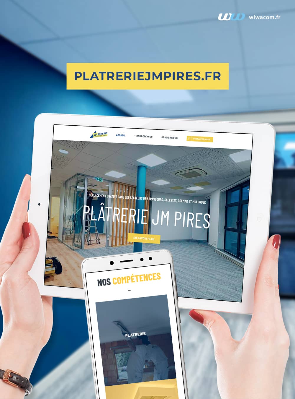 Mise &agrave; jour site internet platreriejmpires.fr